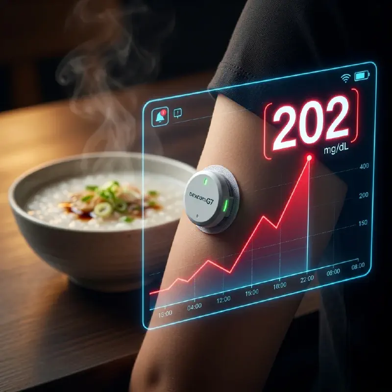 Featured image of post [CGM #1] Blood Sugar 202 After a Bowl of Porridge