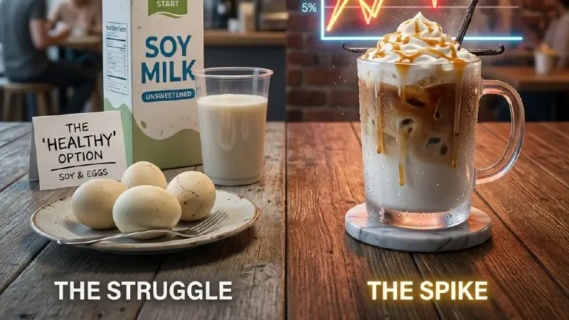Featured image of post [CGM #8] The Vanilla Latte That Erased My Healthy Lunch Effort