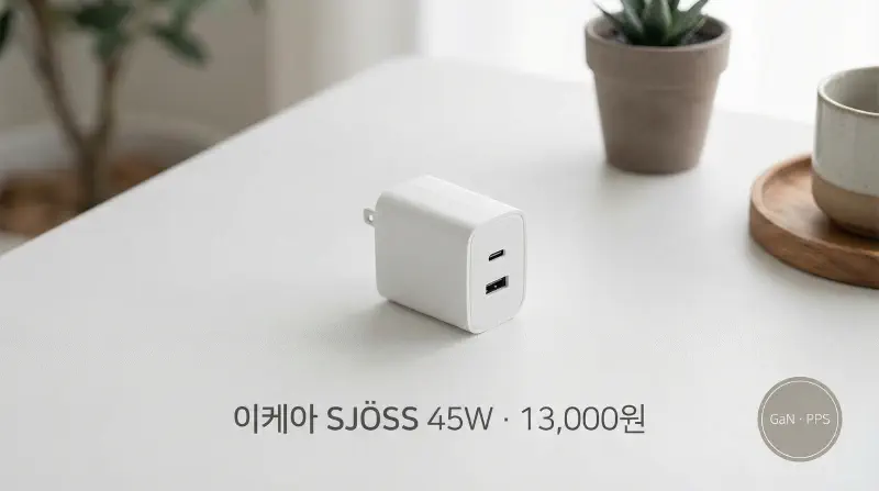 Featured image of post 이케아 SJÖSS 셰스 45W 충전기, 13,000원에 집어온 뜻밖의 득템