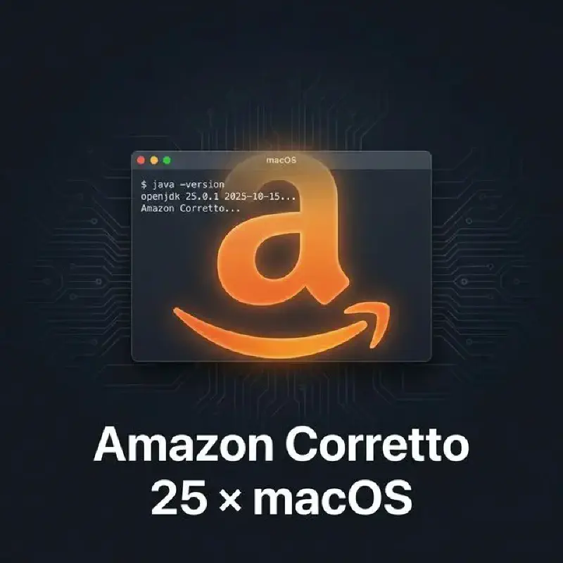 Featured image of post Installing JDK 25 on macOS feat. Amazon Corretto 25