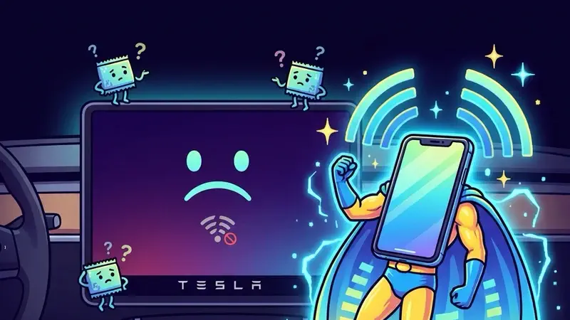 Featured image of post 테슬라 프리미엄 커넥티비티 대신 아이폰 핫스팟 자동화 꿀팁