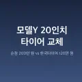 [테슬라 기록 #4] 모델Y 20인치 타이어 교체, 순정 200만 원 vs 한국타이어 120만 원