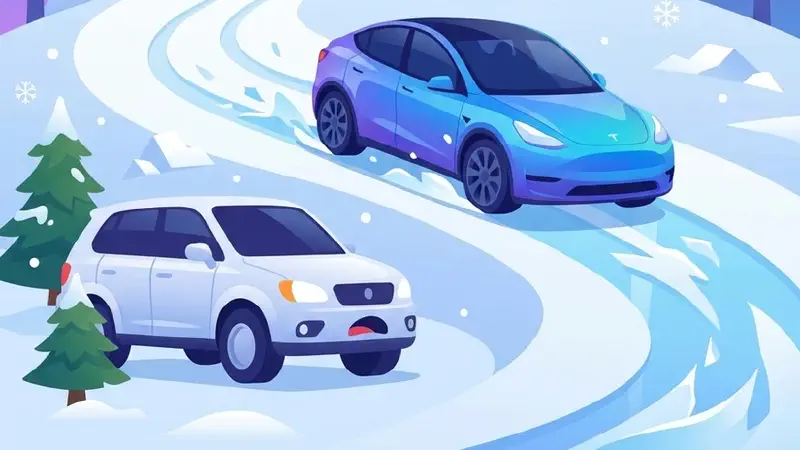 Featured image of post [테슬라 모델 Y 삼박자 사고 #1] 눈길 내리막 추돌 사고 기록: 피할 수 없었던 '삼박자'의 시작