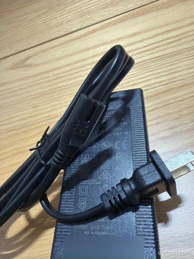 TSL35 bundled figure-8 cord ending in a Type A plug