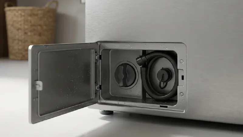 Featured image of post [생활 꿀팁] 겨울철 세탁기 배수 안됨(OE 에러) 해결: 얼어붙은 배수관 뚫기 힘들 땐 '수동 배수'로 탈출하기